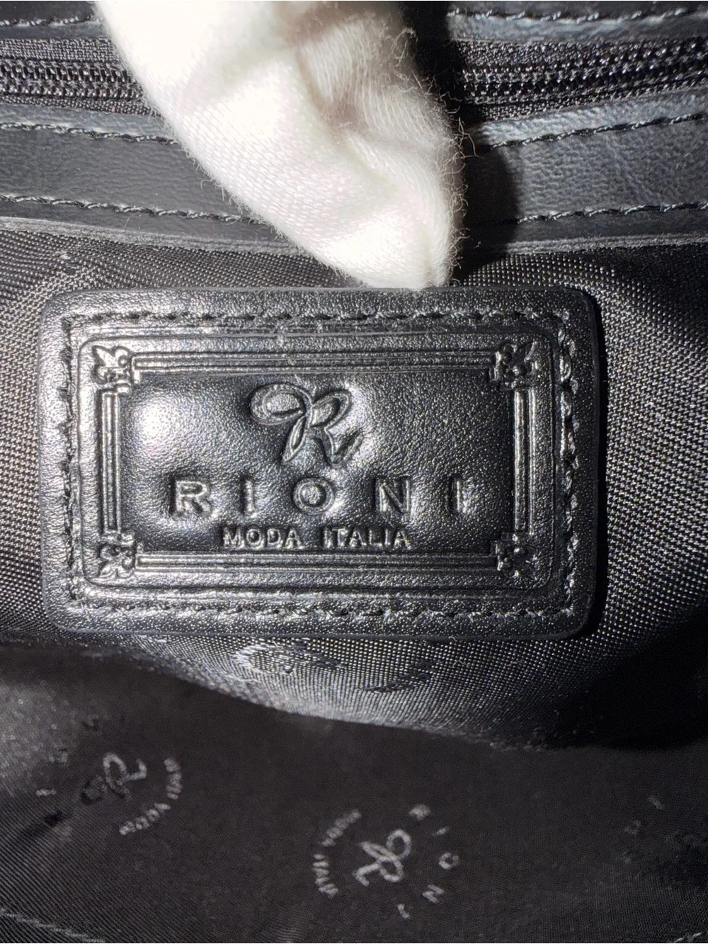 Rioni Moda Italia Monogram Hobo Bag
